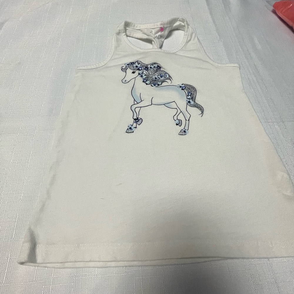 The Childrens Place Unicorn Tank Top | Size 5/6